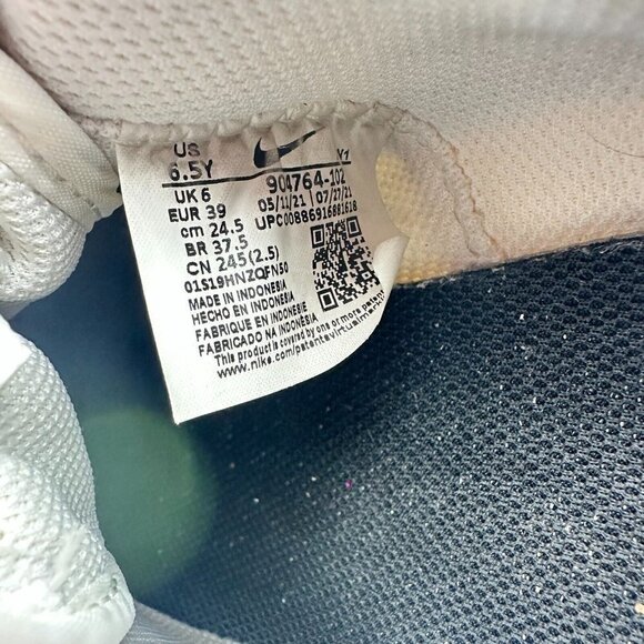 Nike Classic Cortez Leather White Black Youth Shoes 904764-102 Size 6.5Y EU 39 - Picture 13 of 14